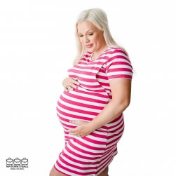 Hot-Pink-Maternity-Dress-with-Model-Amiee-size-Large